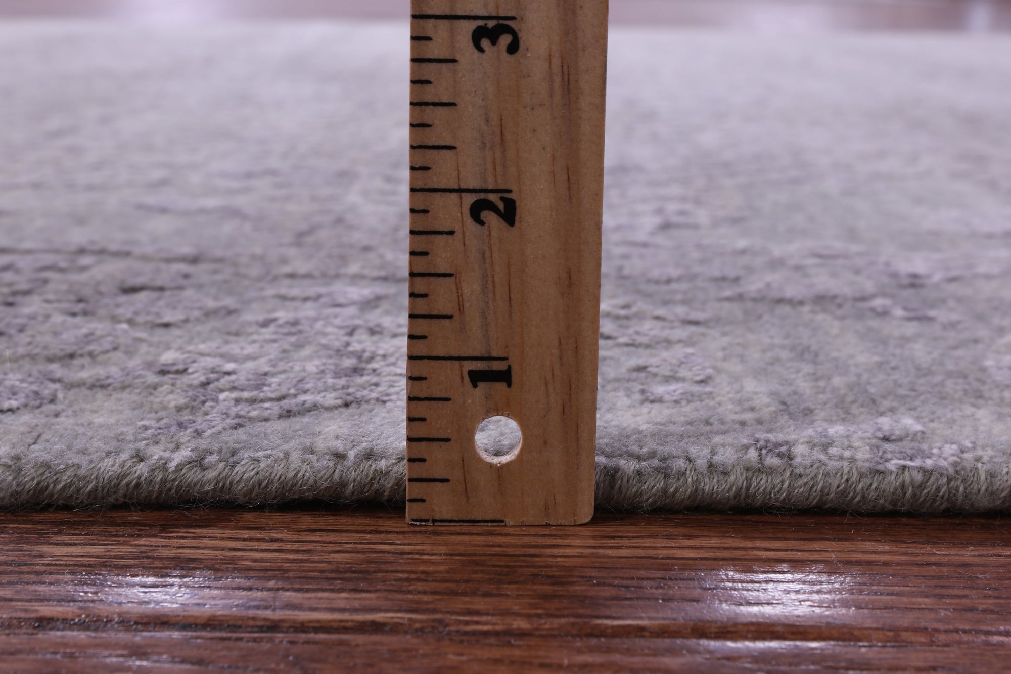 Grey Contemporary Hand Knotted Wool & Silk Rug - 4' 10" X 7' 9" - Golden Nile