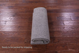Grey Contemporary Hand Knotted Wool & Silk Rug - 4' 10" X 7' 9" - Golden Nile