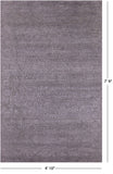 Grey Contemporary Hand Knotted Wool & Silk Rug - 4' 10" X 7' 9" - Golden Nile