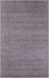 Grey Contemporary Hand Knotted Wool & Silk Rug - 4' 10" X 7' 9" - Golden Nile