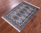 Bokhara Hand Knotted Wool Rug - 2' 1" X 3' 0" - Golden Nile