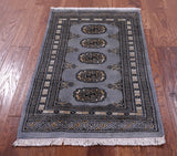 Bokhara Hand Knotted Wool Rug - 2' 1" X 3' 3" - Golden Nile