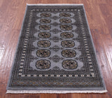 Bokhara Hand Knotted Wool Rug - 2' 8" X 4' 2" - Golden Nile