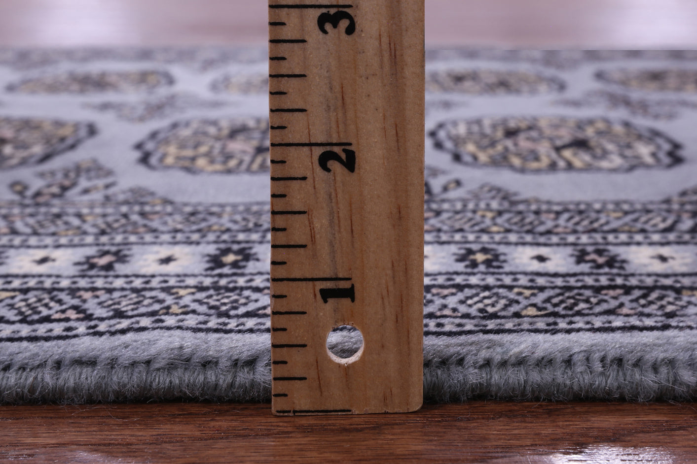 Bokhara Hand Knotted Wool Rug - 2' 7" X 4' 0" - Golden Nile