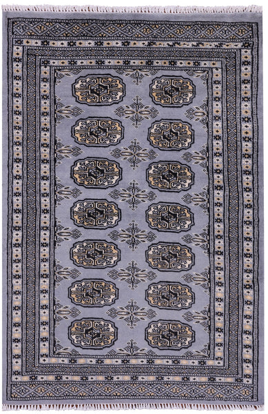 Bokhara Handmade Wool Rug - 2' 8" X 3' 10" - Golden Nile