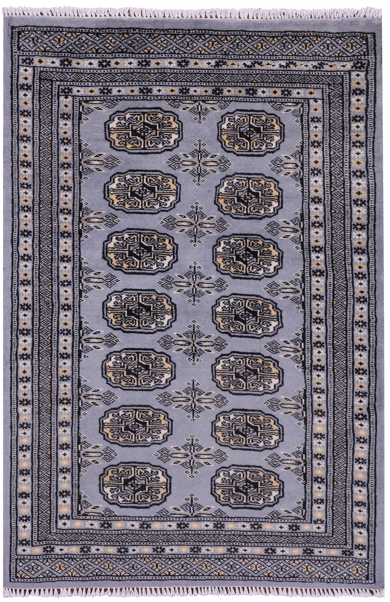 Bokhara Handmade Wool Rug - 2' 8" X 3' 10" - Golden Nile