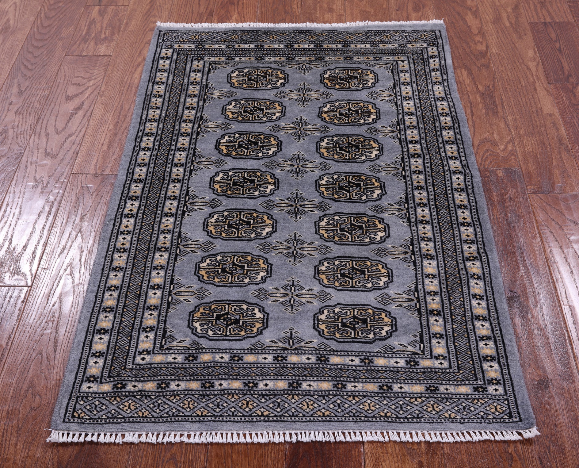 Bokhara Handmade Wool Rug - 2' 8" X 3' 10" - Golden Nile