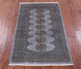Bokhara Hand Knotted Wool Rug - 2' 6" X 4' 1" - Golden Nile