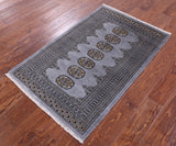 Bokhara Hand Knotted Wool Rug - 2' 6" X 4' 1" - Golden Nile