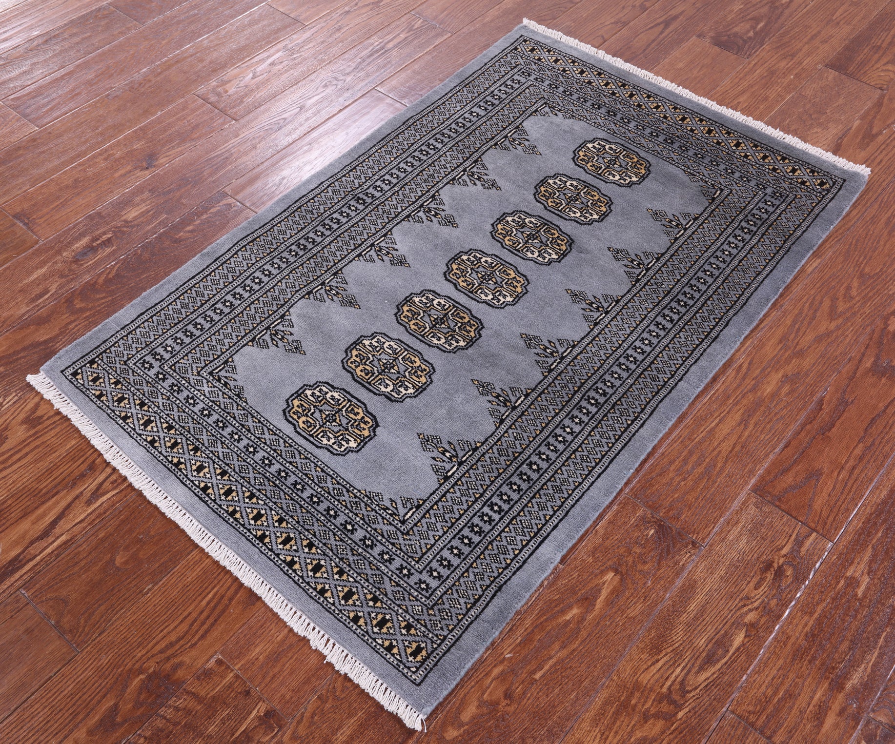 Bokhara Hand Knotted Wool Rug - 2' 6" X 4' 1" - Golden Nile