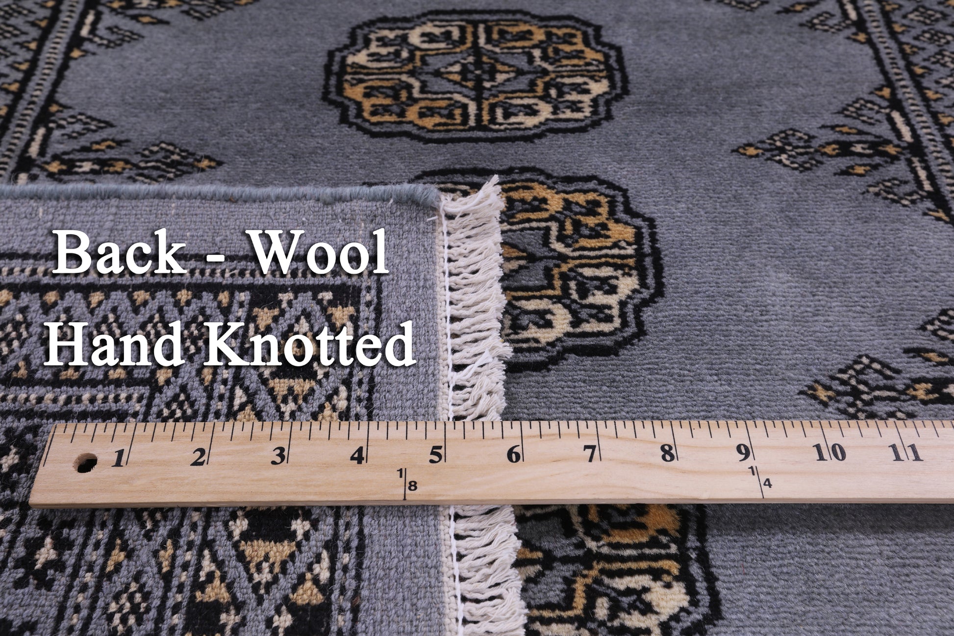 Bokhara Hand Knotted Wool Rug - 2' 6" X 4' 1" - Golden Nile