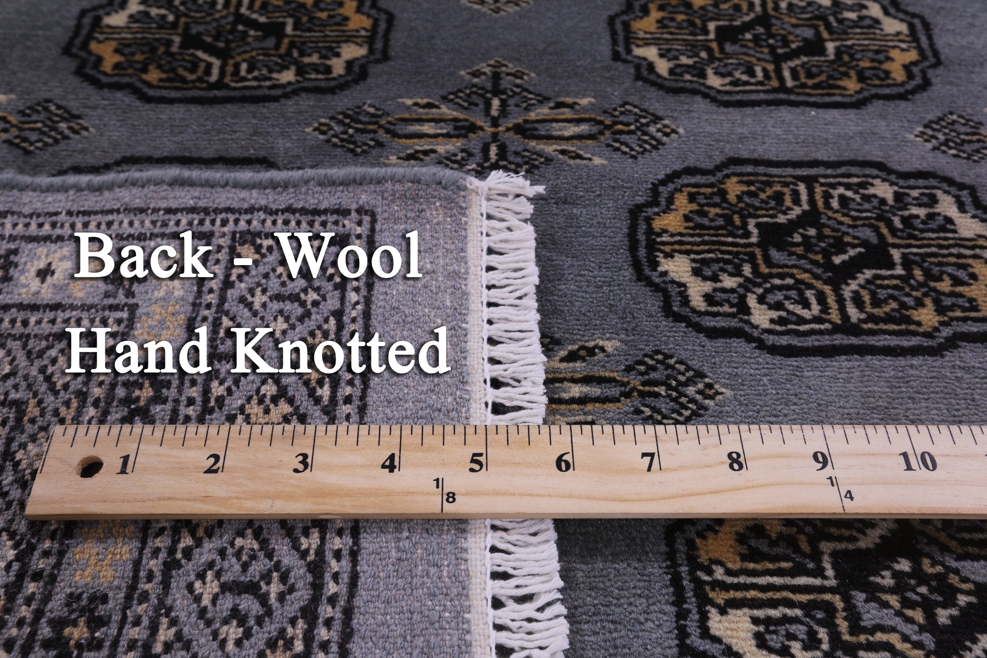 Bokhara Hand Knotted Wool Rug - 2' 7" X 4' 2" - Golden Nile
