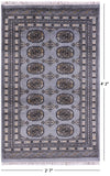 Bokhara Hand Knotted Wool Rug - 2' 7" X 4' 2" - Golden Nile