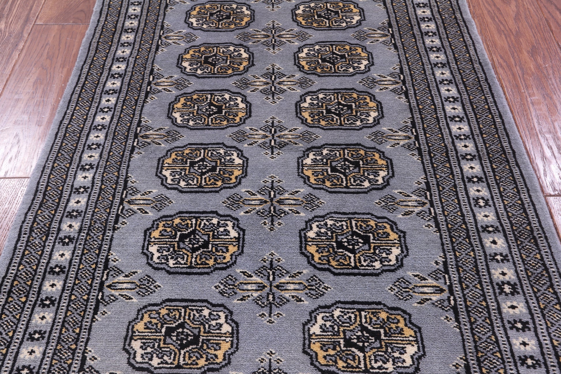 Bokhara Hand Knotted Wool Rug - 2' 6" X 4' 2" - Golden Nile