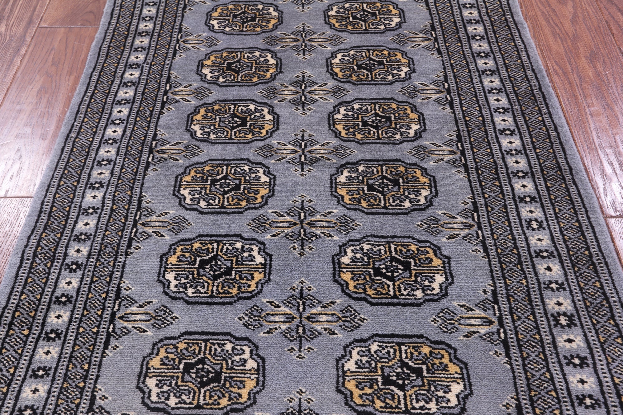 Bokhara Hand Knotted Wool Rug - 2' 6" X 4' 2" - Golden Nile