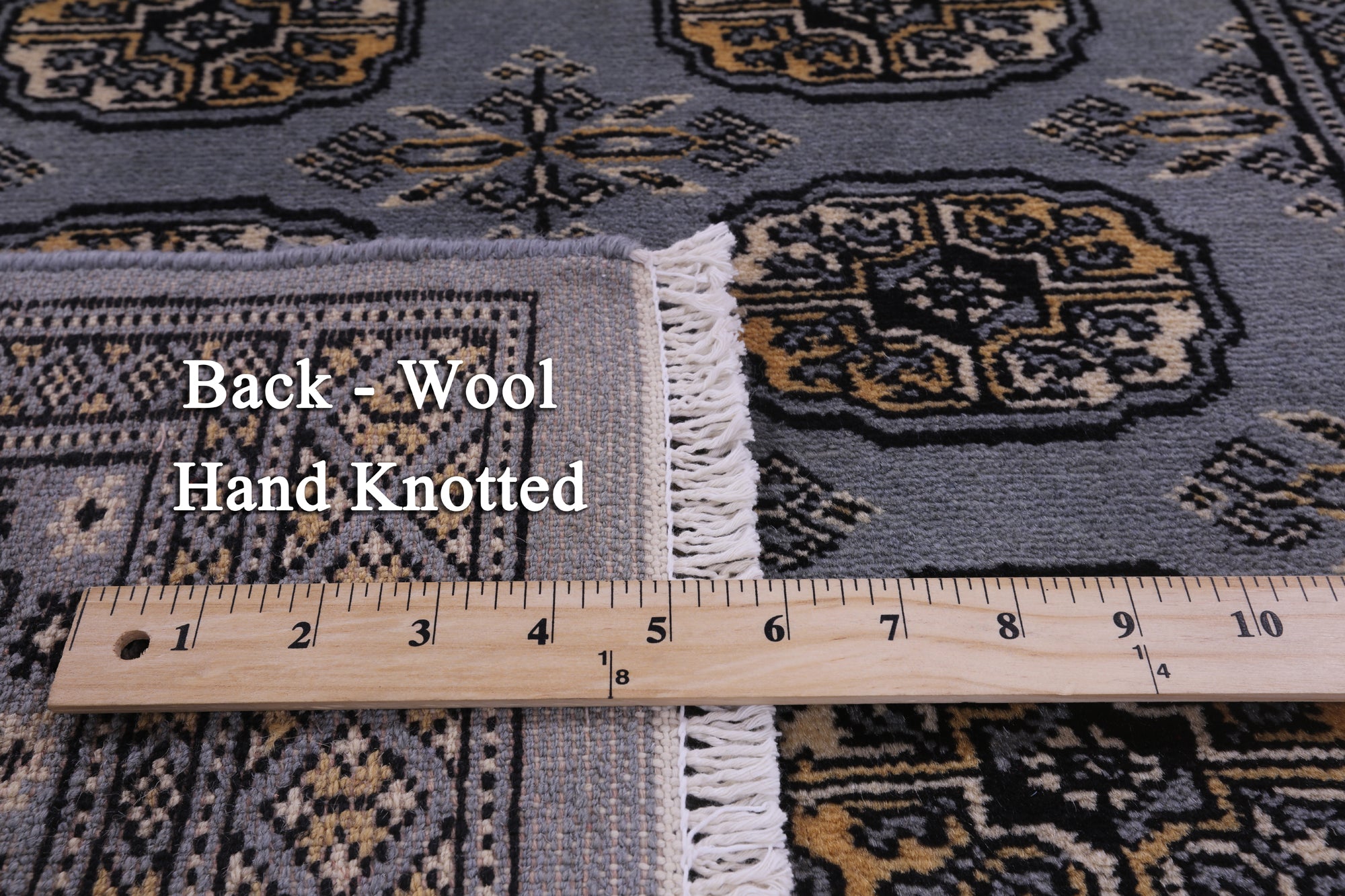 Bokhara Hand Knotted Wool Rug - 2' 6" X 4' 2" - Golden Nile