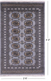 Bokhara Hand Knotted Wool Rug - 2' 6" X 4' 2" - Golden Nile