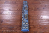 Blue Bokhara Hand Knotted Wool Rug - 2' 7" X 4' 0" - Golden Nile