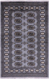 Bokhara Hand Knotted Wool Rug - 3' 2" X 4' 11" - Golden Nile