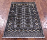 Bokhara Hand Knotted Wool Rug - 3' 0" X 4' 9" - Golden Nile