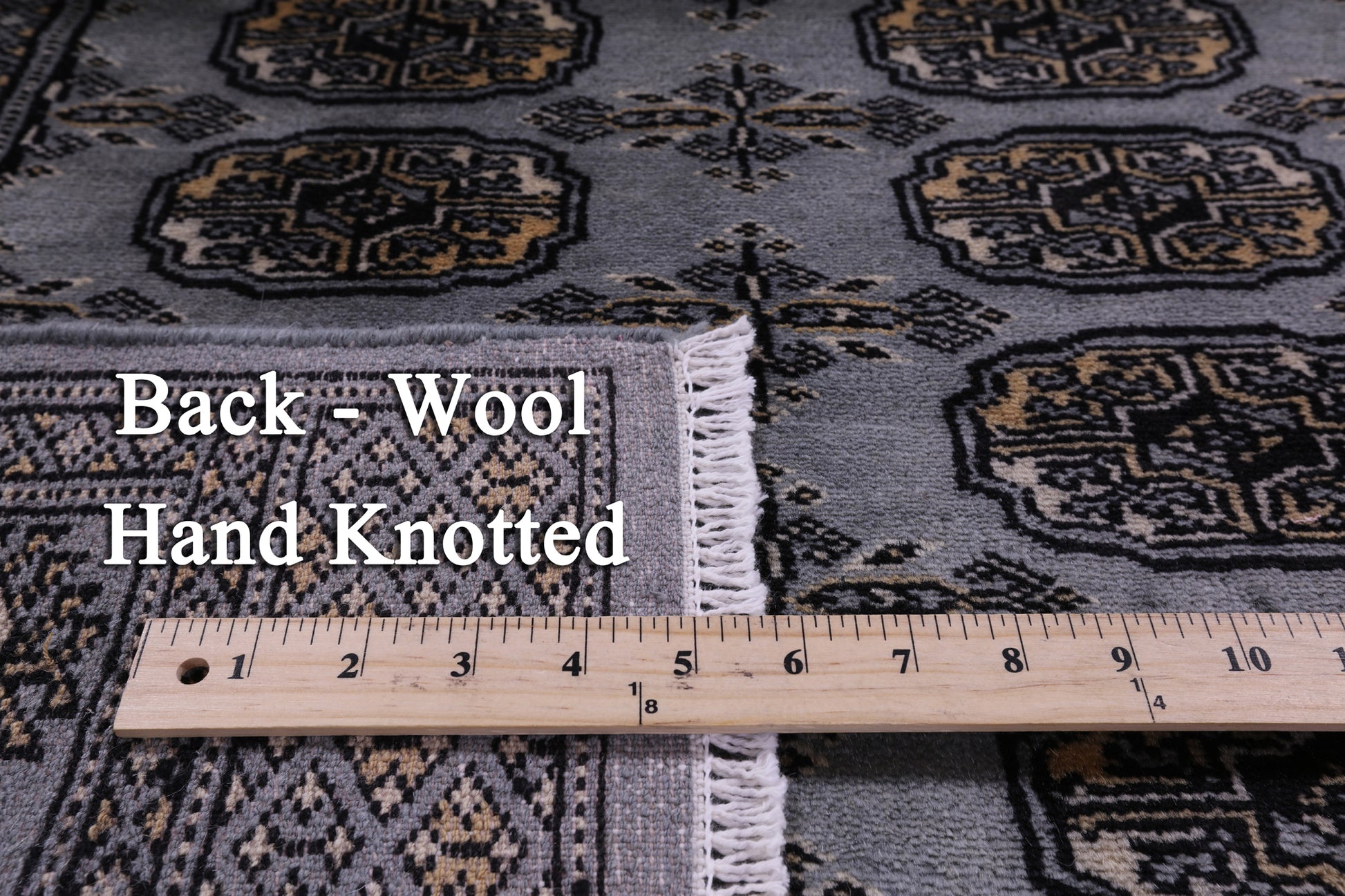 Bokhara Hand Knotted Wool Rug - 3' 0" X 4' 9" - Golden Nile