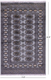 Bokhara Hand Knotted Wool Rug - 3' 0" X 4' 9" - Golden Nile