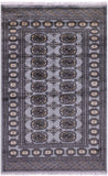 Bokhara Hand Knotted Wool Rug - 3' 0" X 4' 9" - Golden Nile