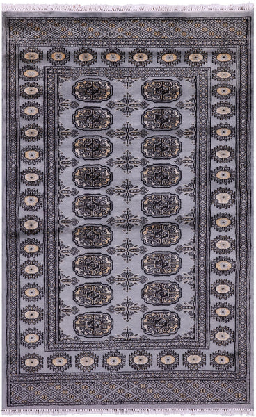 Bokhara Hand Knotted Wool Rug - 3' 0" X 4' 9" - Golden Nile