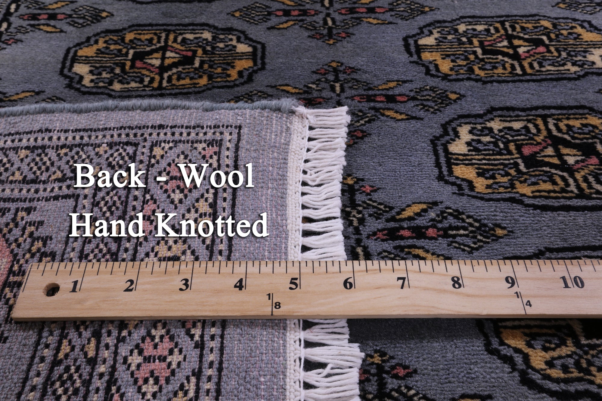 Bokhara Hand Knotted Wool Rug - 3' 0" X 4' 5" - Golden Nile