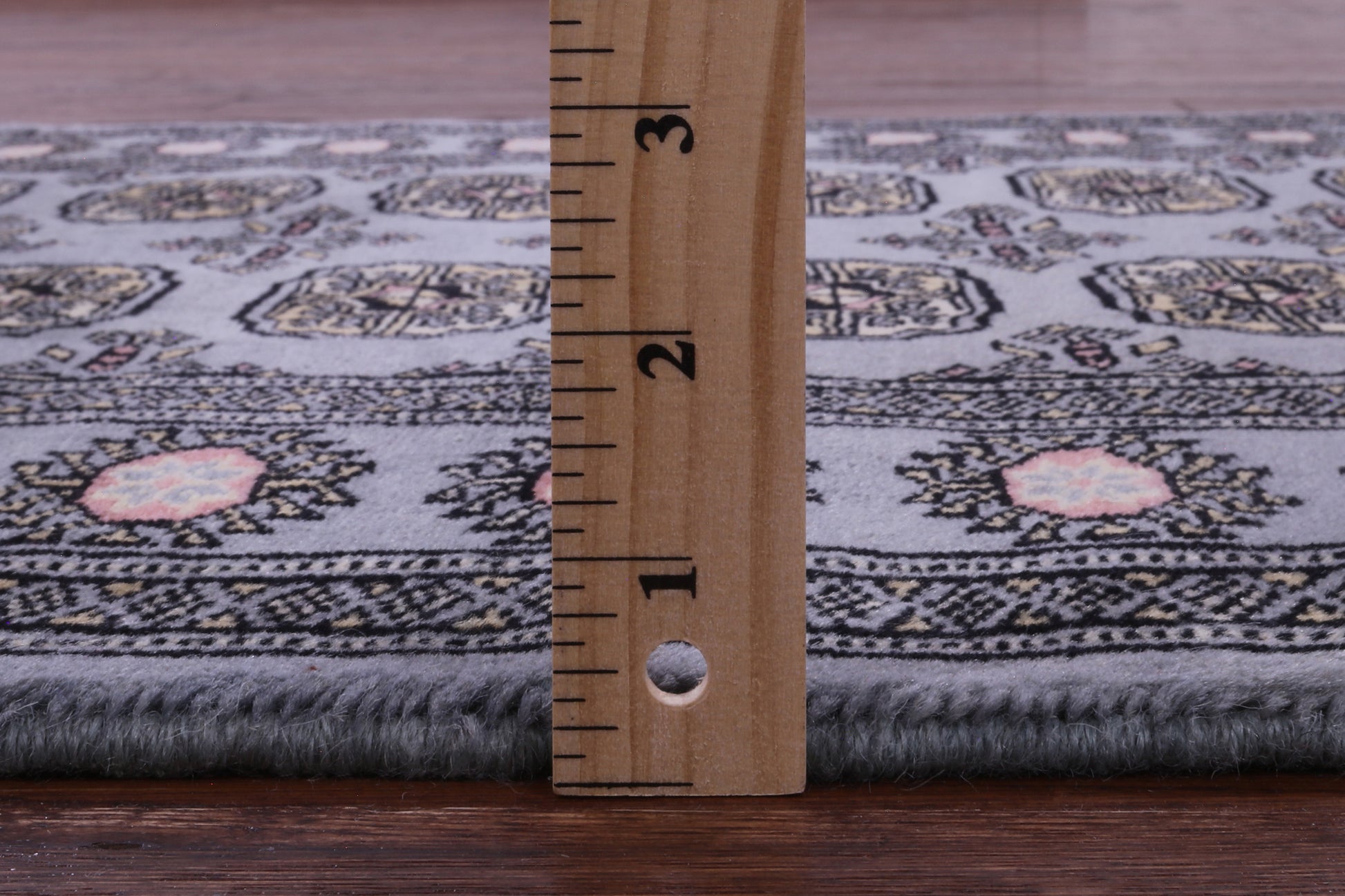 Bokhara Hand Knotted Wool Rug - 3' 0" X 4' 5" - Golden Nile