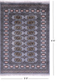 Bokhara Hand Knotted Wool Rug - 3' 0" X 4' 5" - Golden Nile