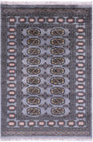 Bokhara Hand Knotted Wool Rug - 3' 0" X 4' 5" - Golden Nile