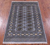 Bokhara Hand Knotted Wool Rug - 3' 1" X 4' 10" - Golden Nile