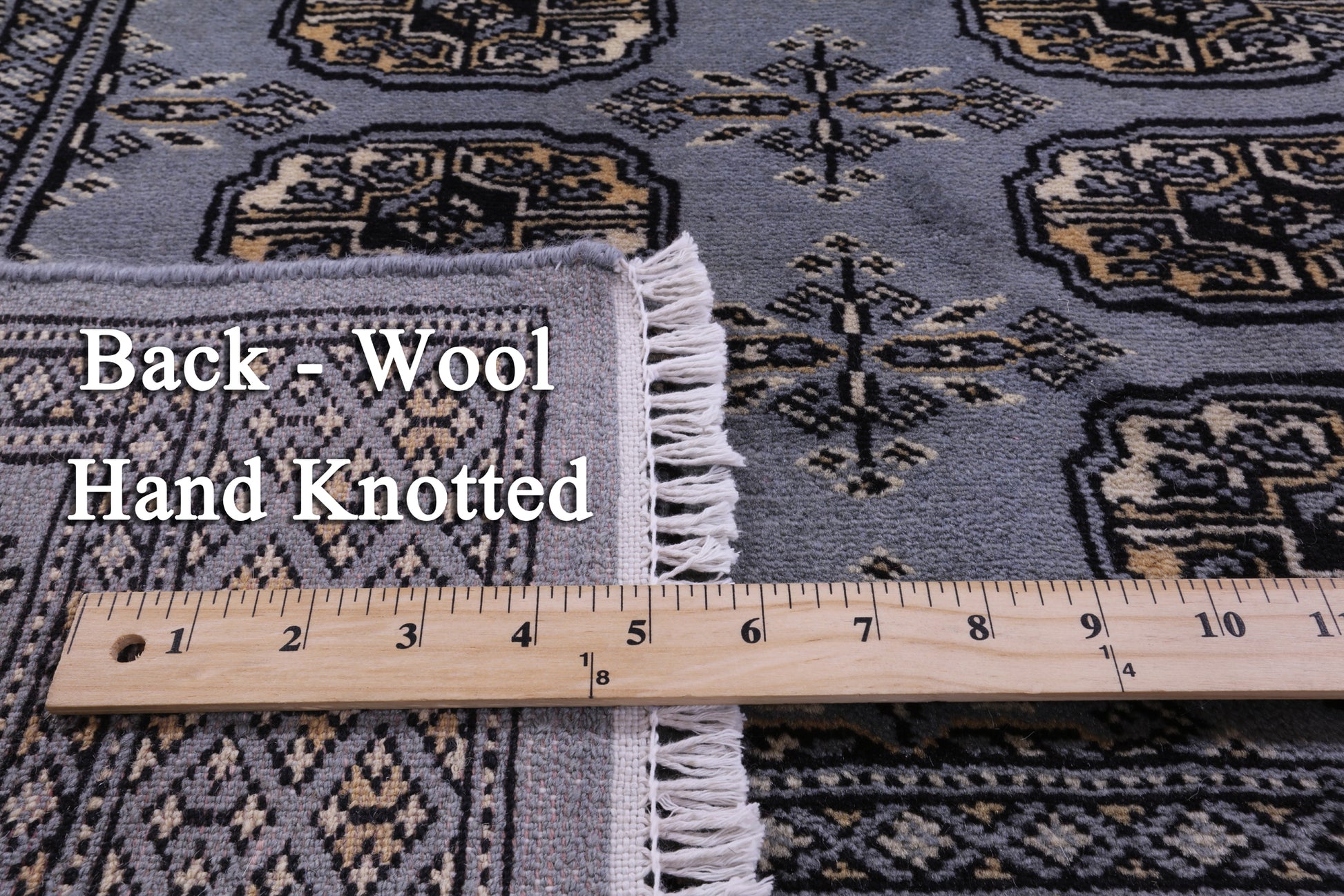 Bokhara Hand Knotted Wool Rug - 3' 1" X 4' 10" - Golden Nile