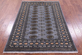 Bokhara Hand Knotted Wool Rug - 4' 2" X 5' 10" - Golden Nile