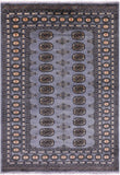Bokhara Hand Knotted Wool Rug - 4' 2" X 5' 10" - Golden Nile