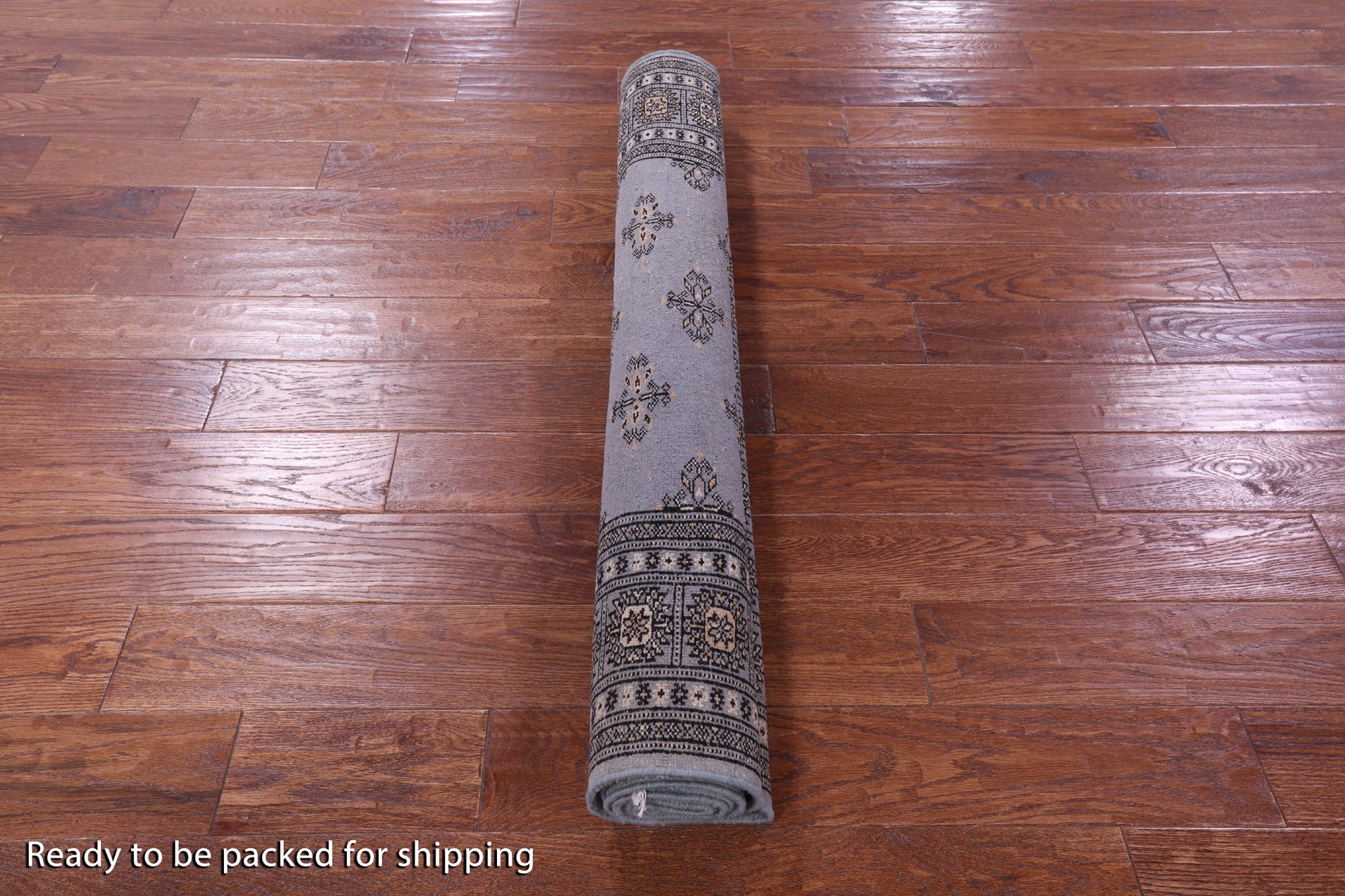 Bokhara Hand Knotted Wool Rug - 4' 0" X 5' 10" - Golden Nile