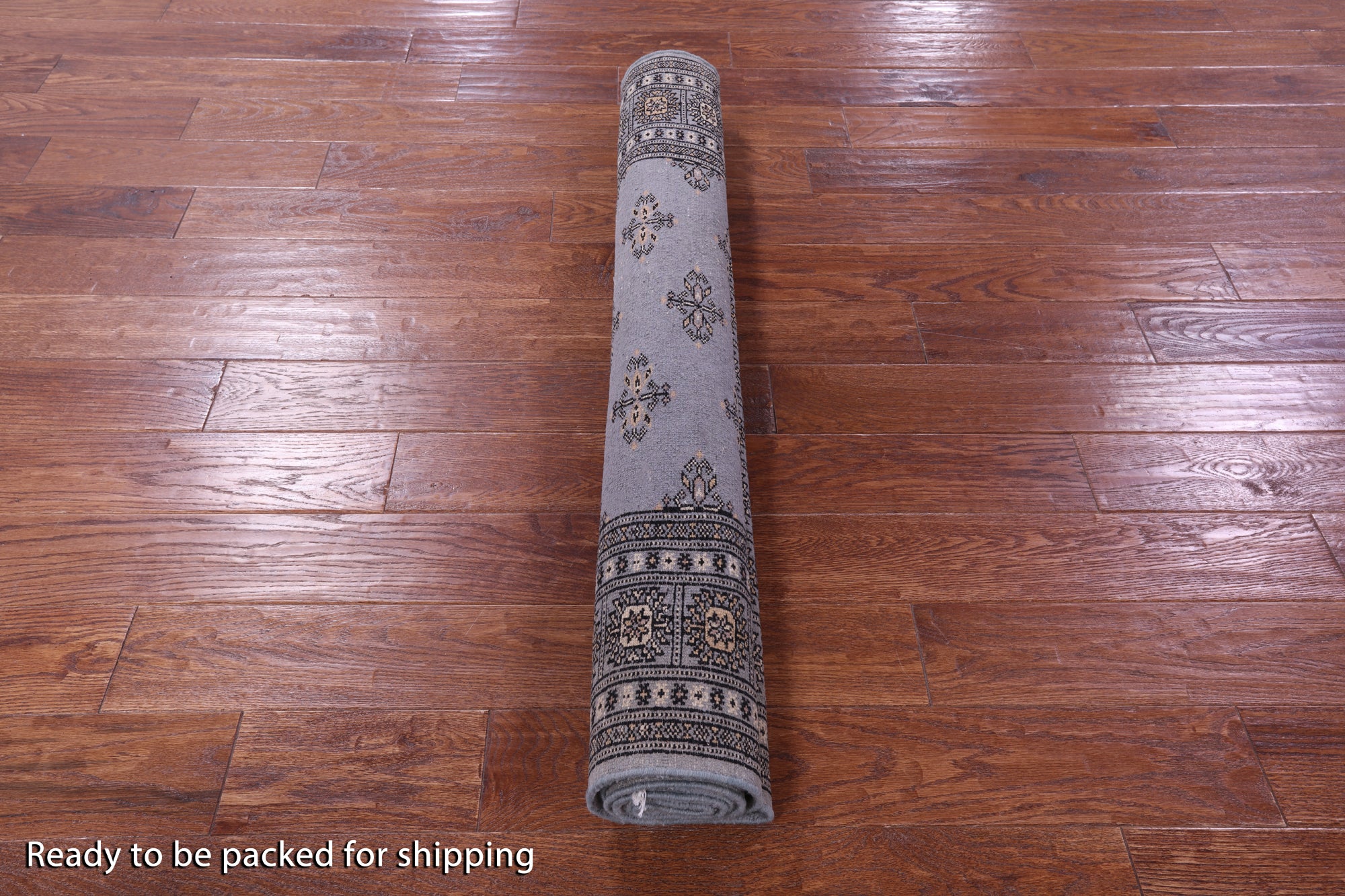 Bokhara Hand Knotted Wool Rug - 4' 0" X 5' 10" - Golden Nile