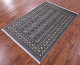 Bokhara Handmade Wool Rug - 4' 1" X 6' 0" - Golden Nile