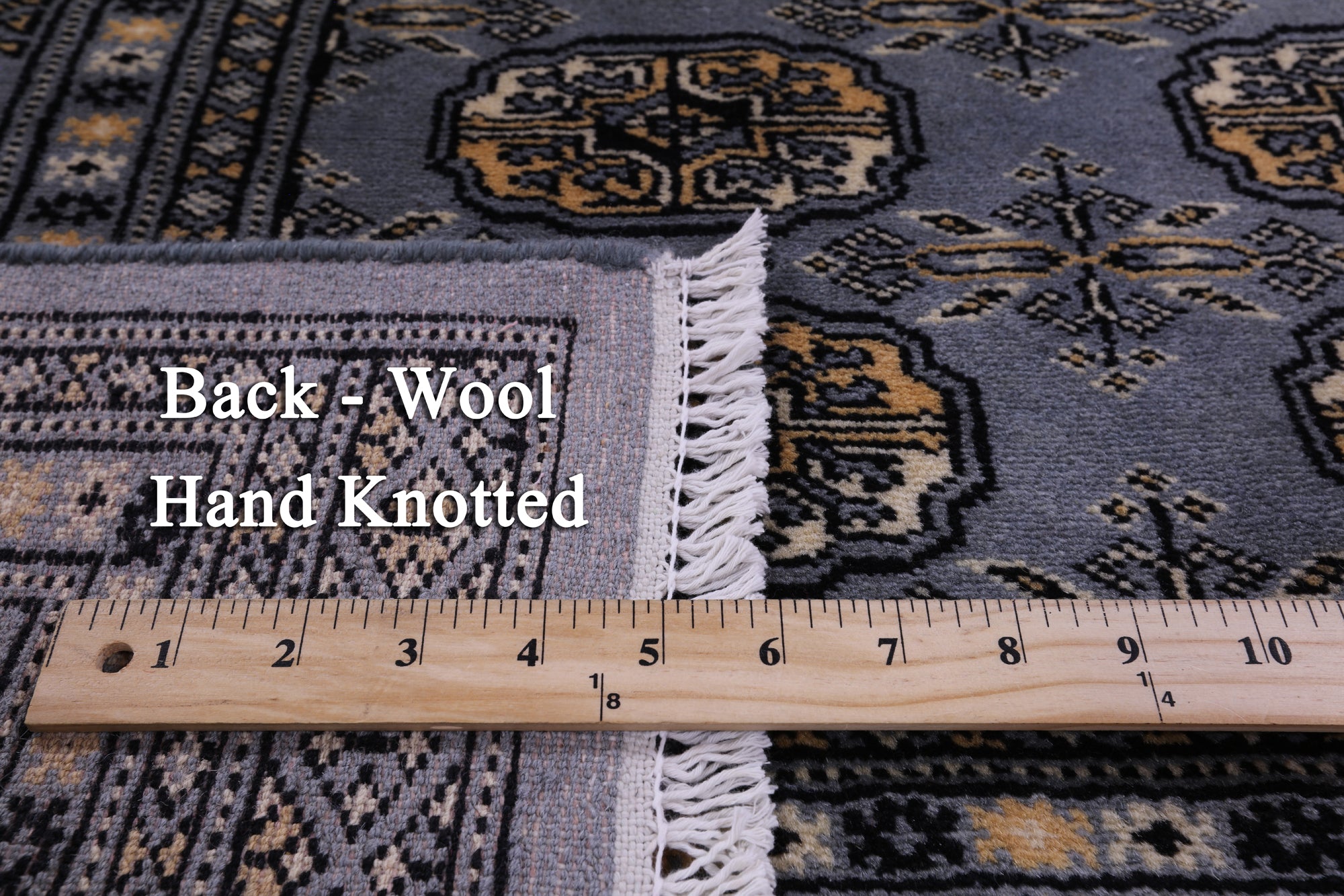 Bokhara Handmade Wool Rug - 4' 1" X 6' 0" - Golden Nile