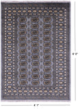 Bokhara Handmade Wool Rug - 4' 1" X 6' 0" - Golden Nile