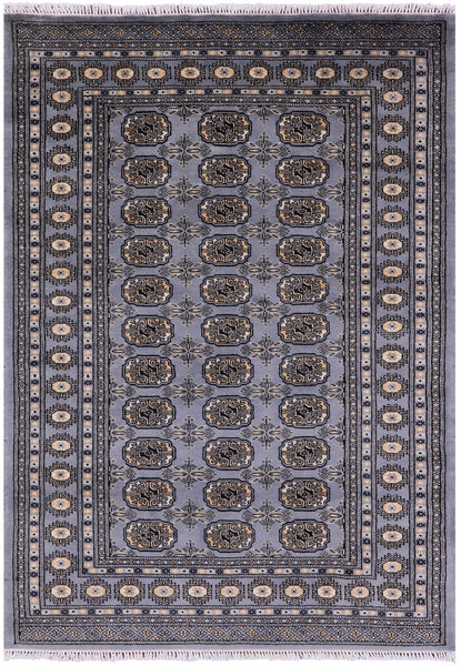 Bokhara Handmade Wool Rug - 4' 1" X 6' 0" - Golden Nile
