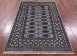 Bokhara Hand Knotted Wool Rug - 4' 0" X 6' 2" - Golden Nile