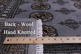 Bokhara Hand Knotted Wool Rug - 4' 0" X 5' 7" - Golden Nile