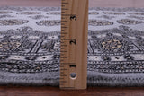 Bokhara Hand Knotted Wool Rug - 4' 0" X 5' 7" - Golden Nile