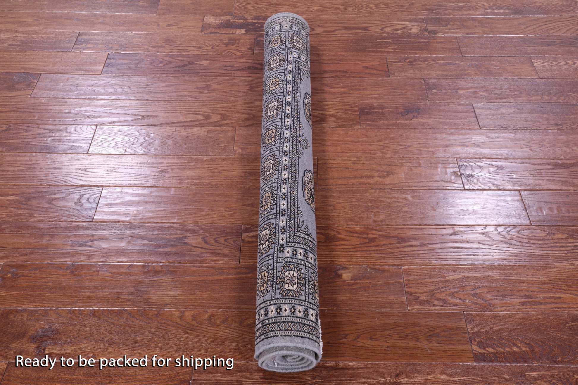 Bokhara Hand Knotted Wool Rug - 4' 0" X 5' 7" - Golden Nile