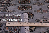 Bokhara Hand Knotted Wool Rug - 4' 0" X 5' 5" - Golden Nile