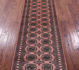 Signed Bokhara Hand Knotted Wool Runner Rug - 2' 4" X 6' 9" - Golden Nile