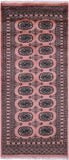 Pink Bokhara Hand Knotted Wool Rug - 2' 4" X 5' 0" - Golden Nile