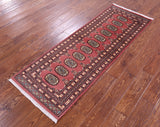 Bokhara Hand Knotted Wool Runner Rug - 2' 1" X 5' 10" - Golden Nile